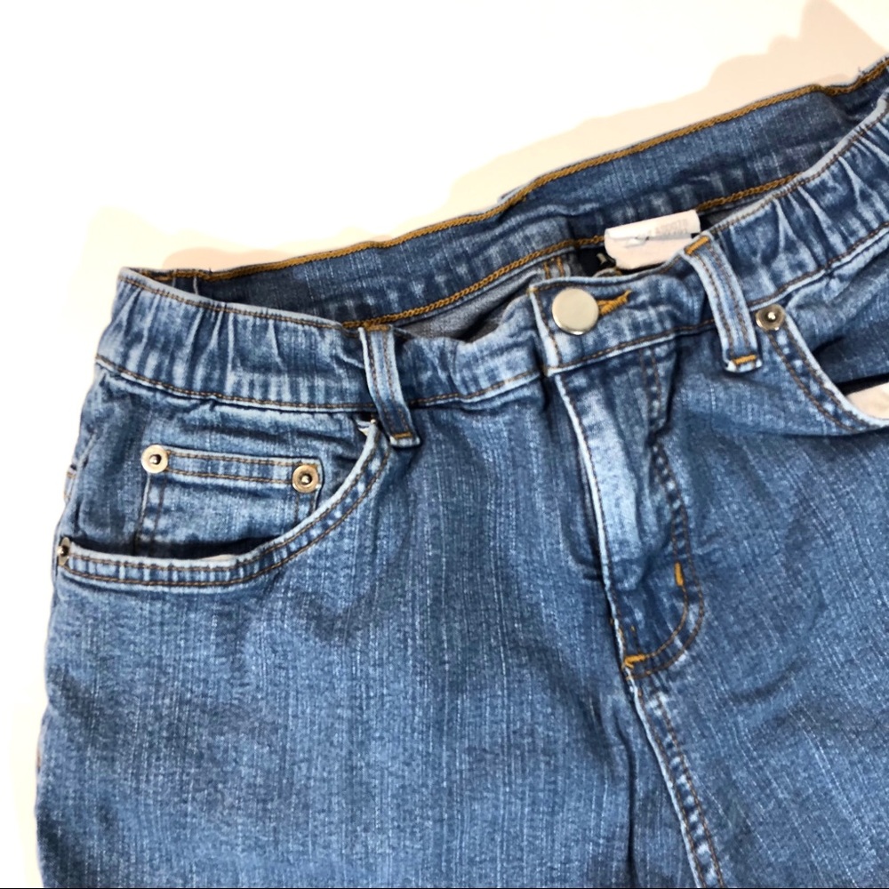 Denim & Co. Mid Rise Stretch Denim Bermuda Shorts - Picture 2 of 8